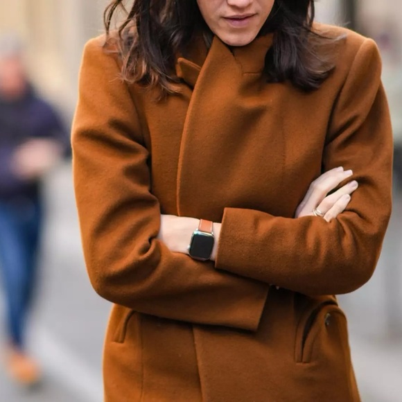 ARITZIA Wilfred Cocoon Camel Wool Cashmere Italy Coat - Picture 3 of 12